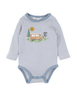 ALVIN ORGANIC STRIPE LS BODYSUIT