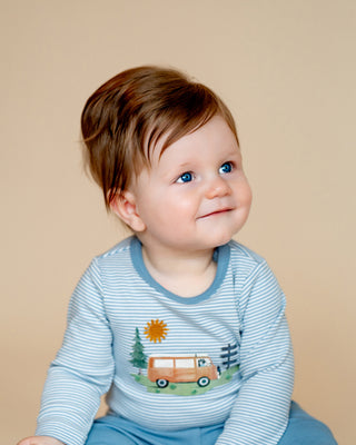 ALVIN ORGANIC STRIPE LS BODYSUIT
