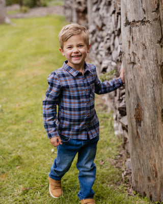 HUNTER CHECK LS SHIRT 3-5 YRS