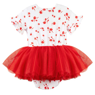 Alyssa Floral S/S Tutu Romper