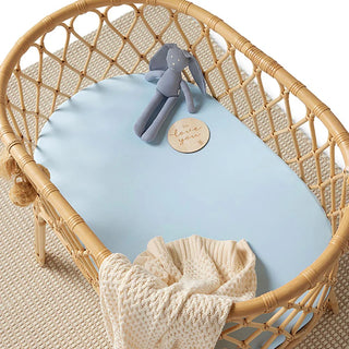 Baby Blue | Bassinet Sheet / Change Pad Cover