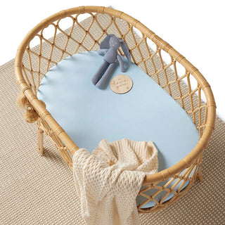 Baby Blue | Bassinet Sheet / Change Pad Cover