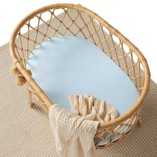 Baby Blue | Bassinet Sheet / Change Pad Cover