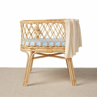 Baby Blue | Bassinet Sheet / Change Pad Cover