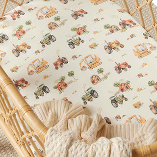 Diggers | Bassinet Sheet / Change Pad Cover