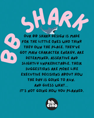 Reusable Babycino Bamboo Cup - BB Shark (120ml)