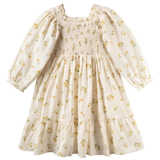 Golden Cherry Tiered Dress