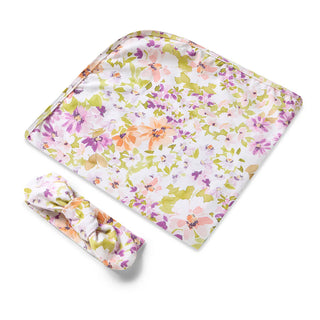 Isla | Organic Jersey Wrap & Topknot Set