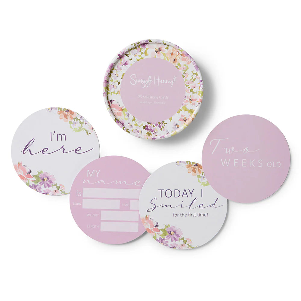 Isla & Lilac | Reversible Milestone Cards – Traralgon Sugarbabies
