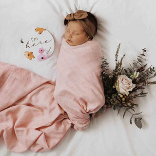 Musk Pink I Organic Muslin Wrap
