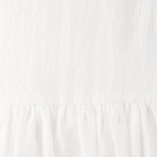 Noa Puff Sleeve Bow Back Dress - Ivory