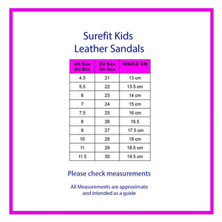 Surefit Bambi Pink Leather Sandals