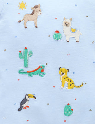 ANIMAL FIESTA SHORT GROWSUIT