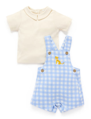 GINGHAM OVERALL SET