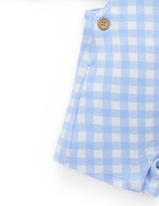 GINGHAM OVERALL SET