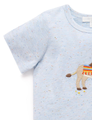 LINEN BLEND SHORT AND TEE SET