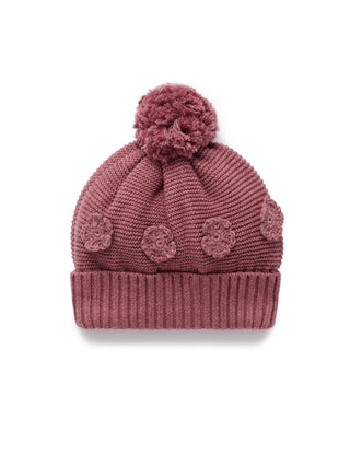 CROCHET FLOWER BEANIE