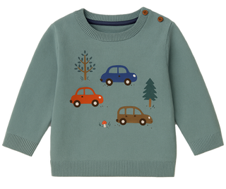 WOODLAND JUMPER - DUCK EGG MELANG