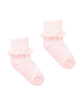 Pink Lace Sock