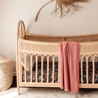 Rosa | Diamond Knit Baby Blanket