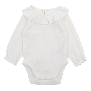 CLOUD POINTELLE LS BODYSUIT NB