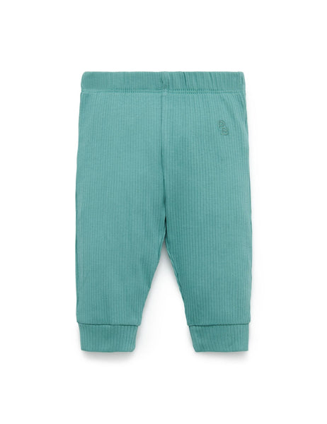 RIB LEGGINGS - MOSS GREEN