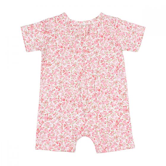 FLORAL ORGANIC SS ROMPER